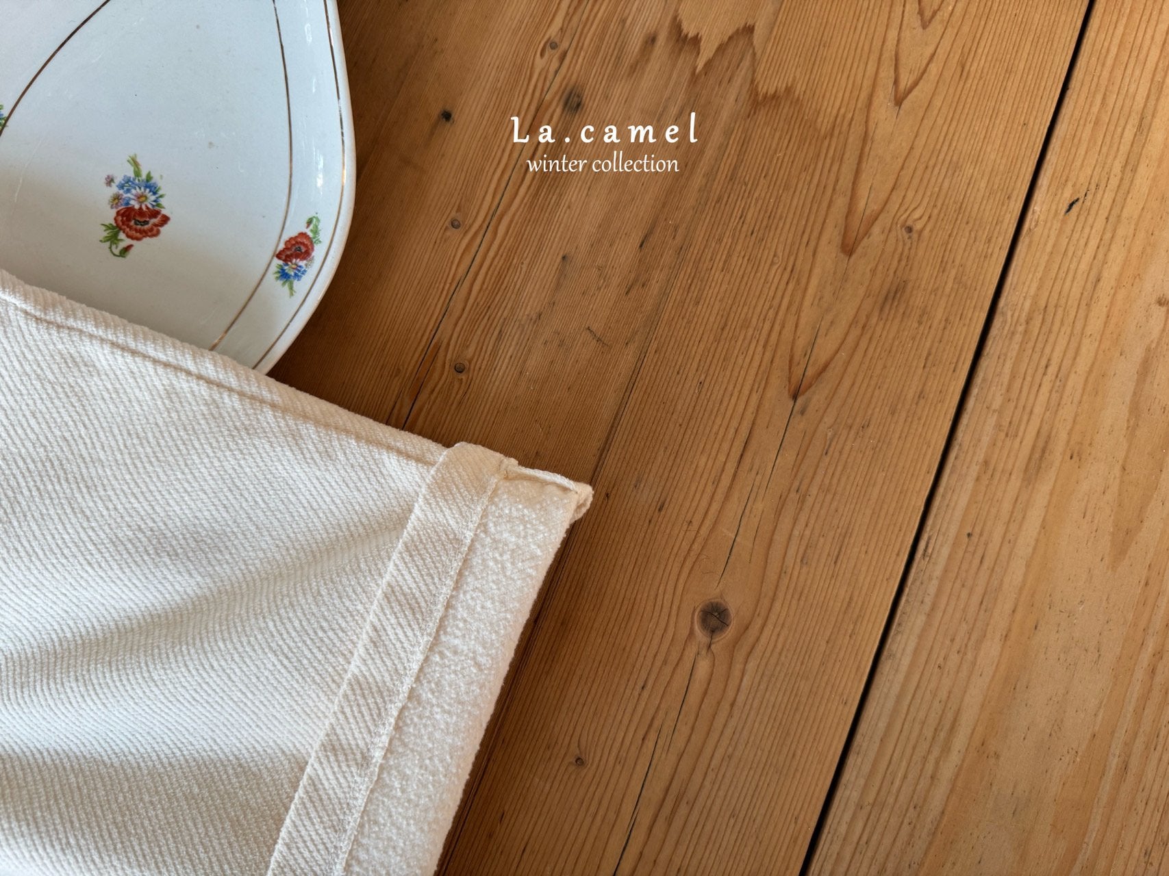 ［La.camel］Obe corduroy span pants