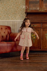 ［OREN］Calina scallop collar one-piece