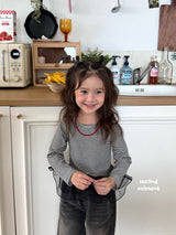 ［second moment］Juju stripe shasha tops