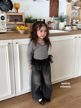 ［second moment］Juju stripe shasha tops