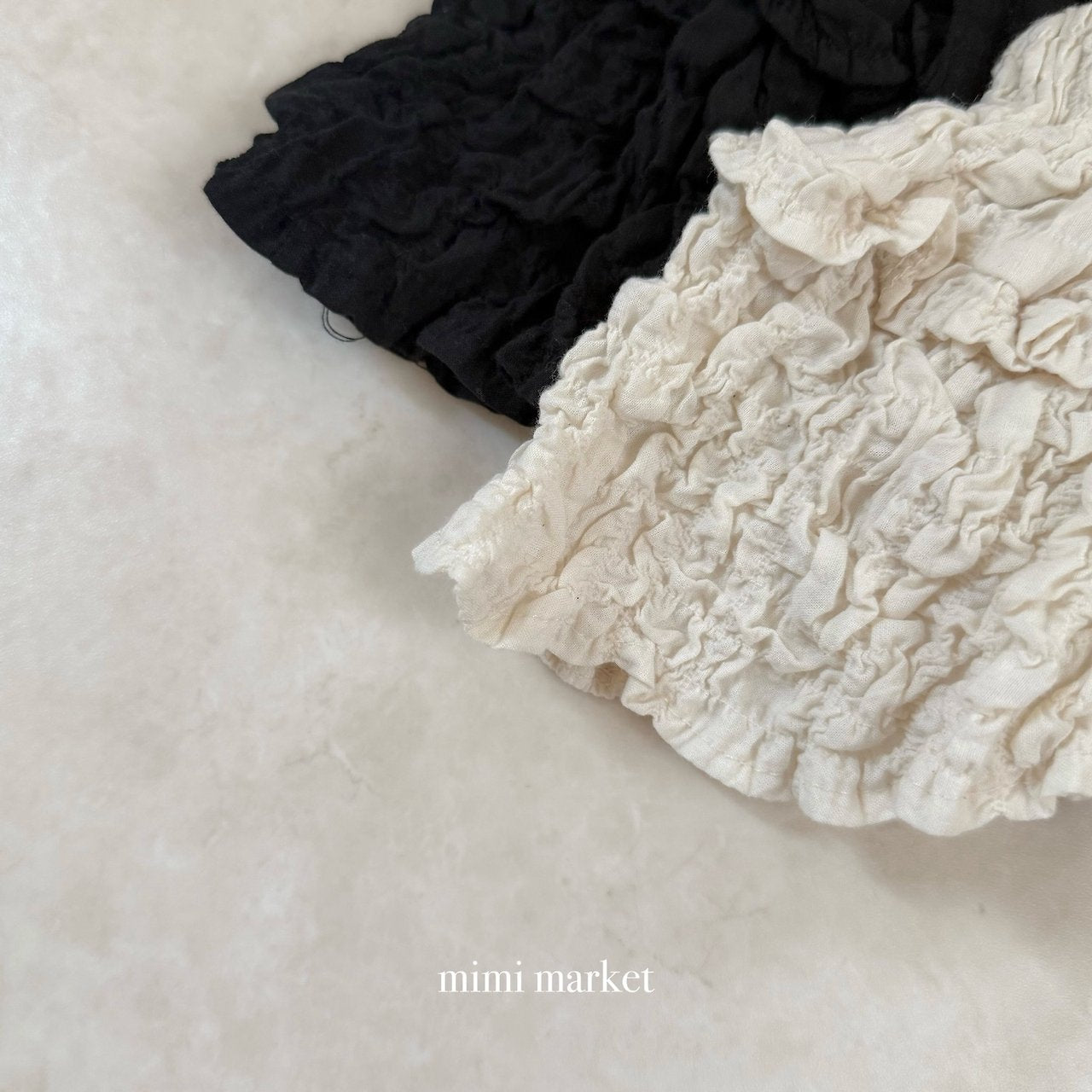 ［mimi market］Sion crinkle suspender skirt