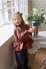 ［jujua］Corduroy frill pants