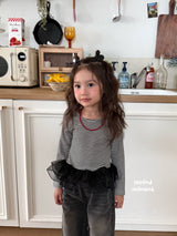 ［second moment］Juju stripe shasha tops