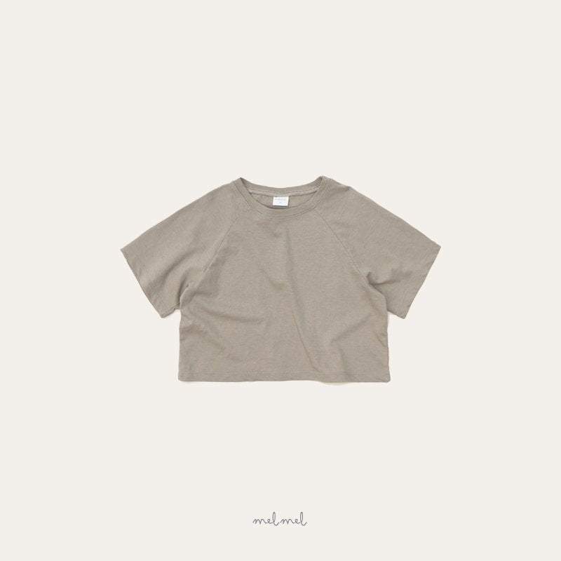 ［melmel］Strong twist 3/4 sleeve tee