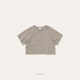 ［melmel］Strong twist 3/4 sleeve tee