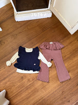 ［jujua］Frill flare pants