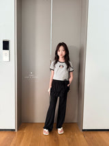 ［comma］Wrap cancan flare pants