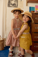 ［OREN］Liolle linen embroidery one-piece