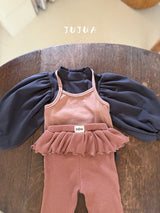 ［jujua］Frill flare pants