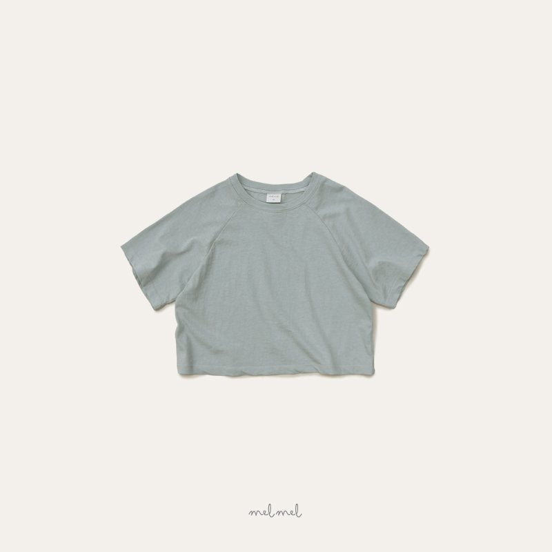 ［melmel］Strong twist 3/4 sleeve tee