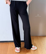 ［comma］Wrap cancan flare pants
