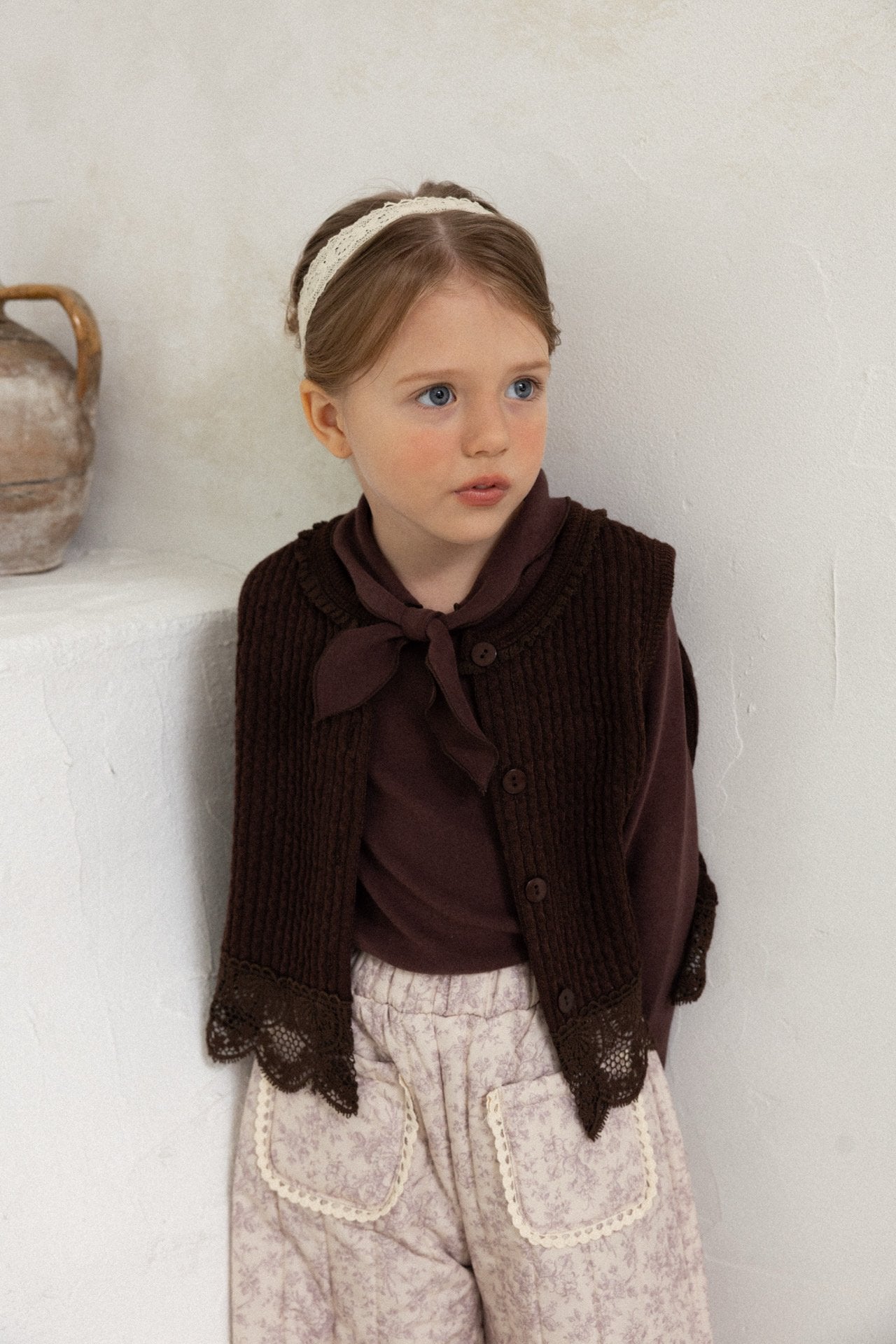 ［perrobebe］Ivy knit vest