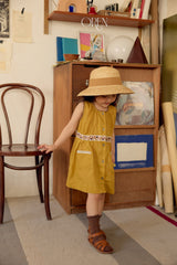 ［OREN］Liolle linen embroidery one-piece