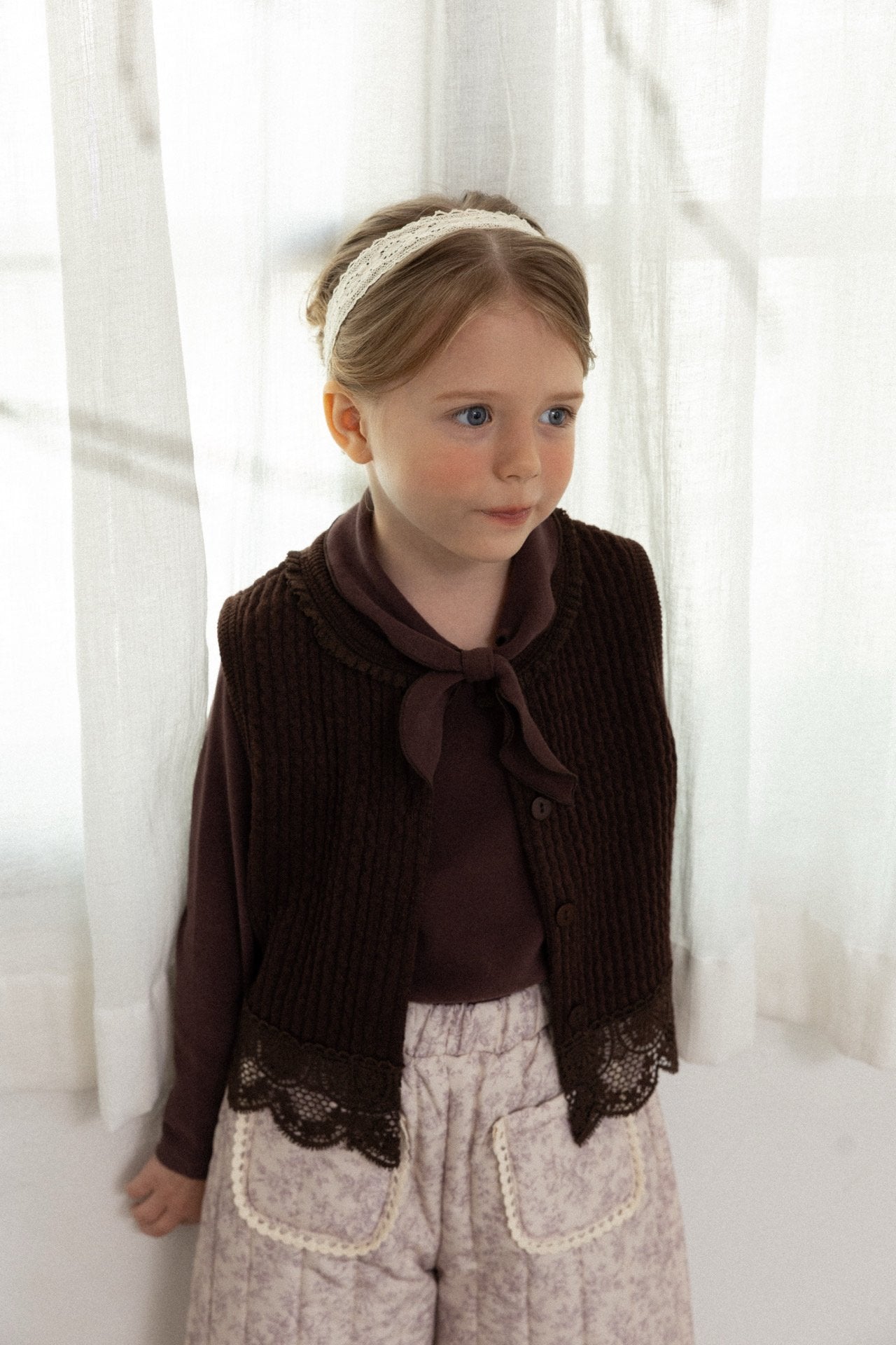 ［perrobebe］Ivy knit vest