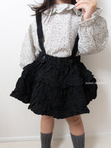 ［mimi market］Sion crinkle suspender skirt