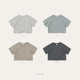 ［melmel］Strong twist 3/4 sleeve tee