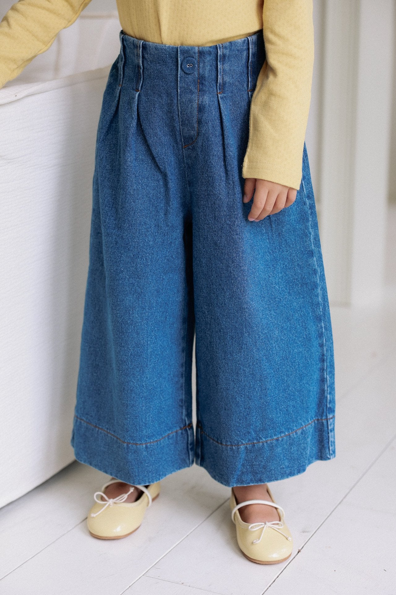 ［azalea］Roem tuck denim pants (kids)