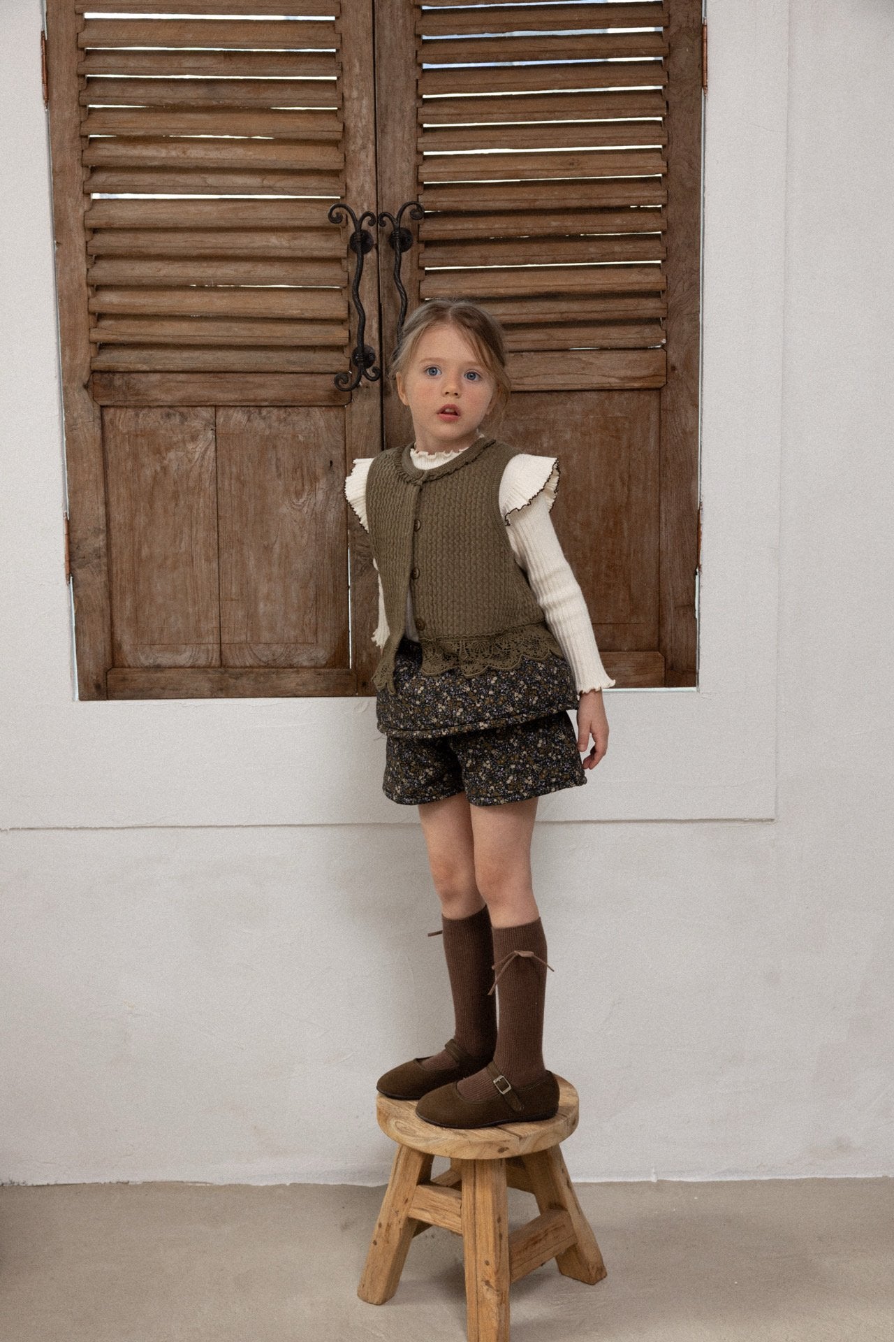 ［perrobebe］Ivy knit vest