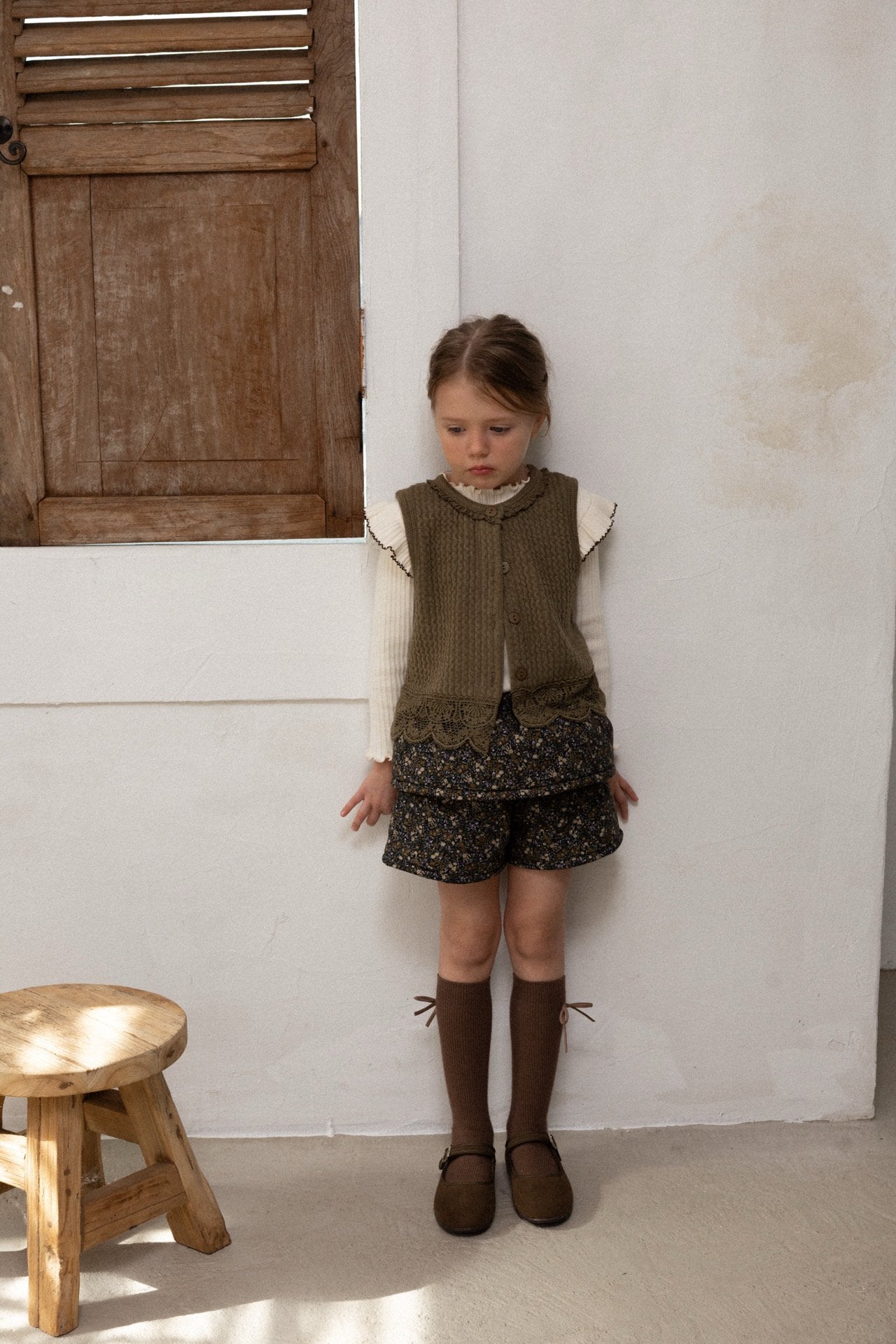 ［perrobebe］Ivy knit vest