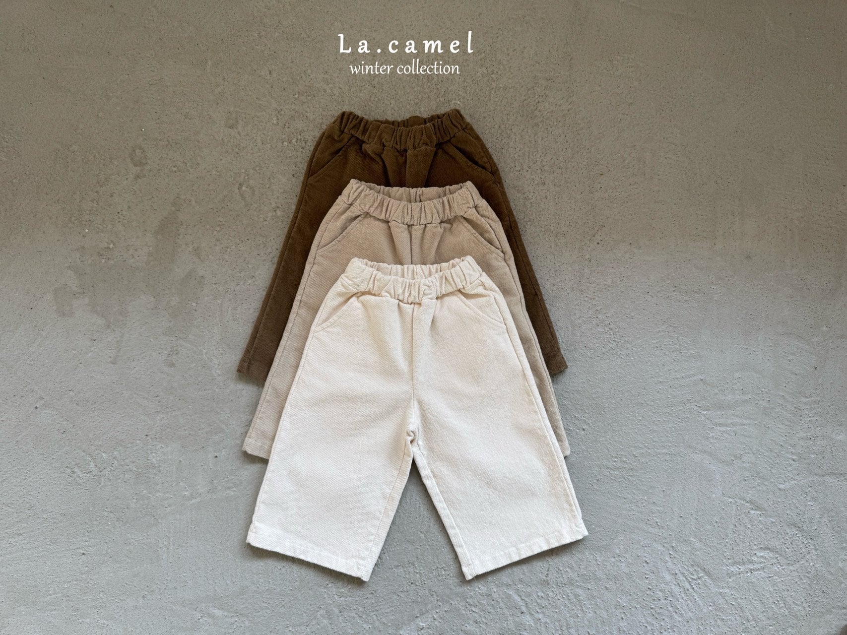 ［La.camel］Obe corduroy span pants