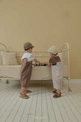 ［The beige］Binding overalls