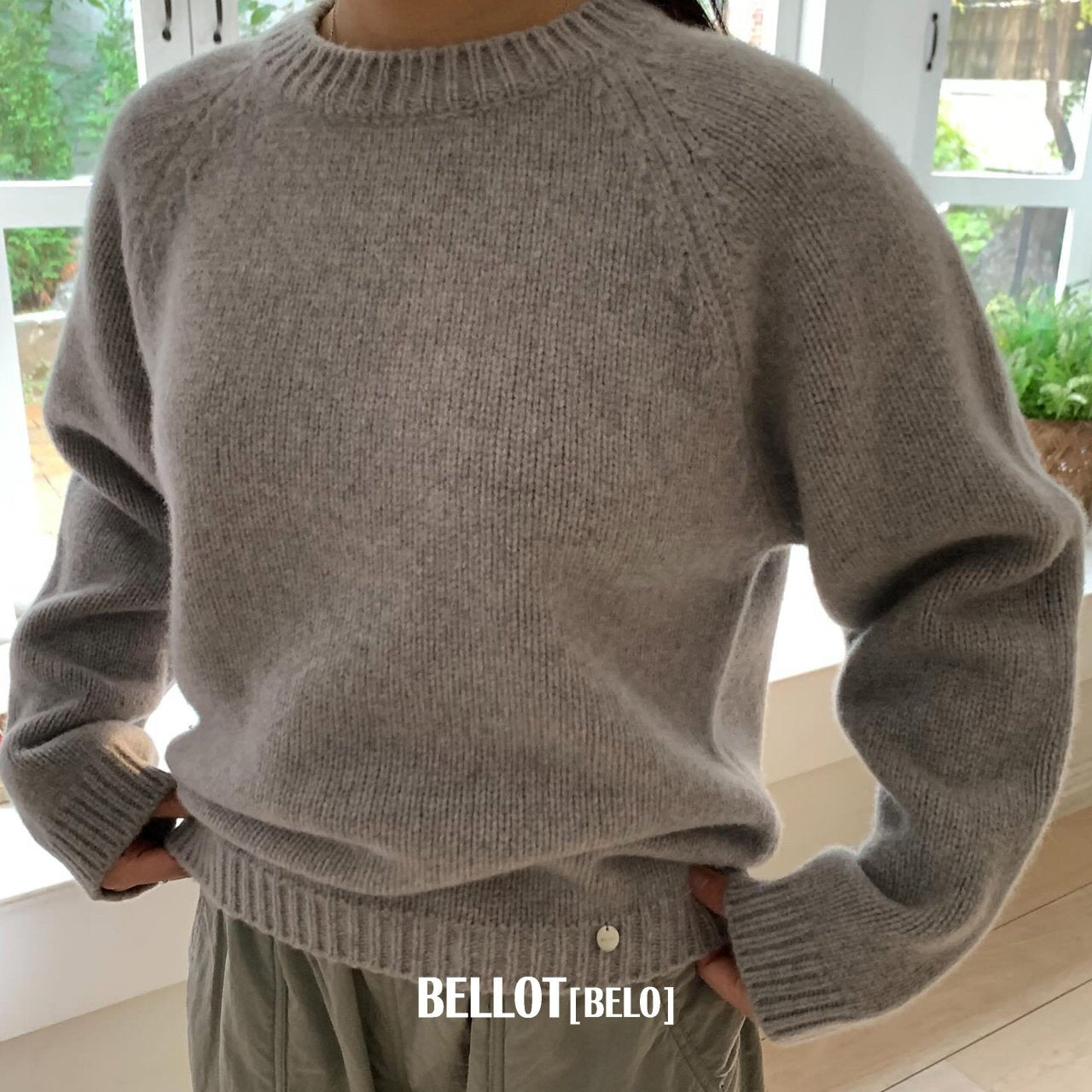 ［BELLOT］Via wool knit (mom)
