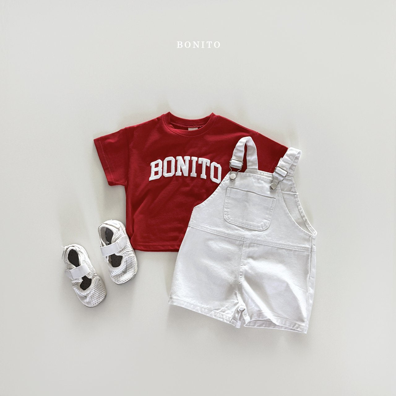 ［Bonito］Incision denim overalls