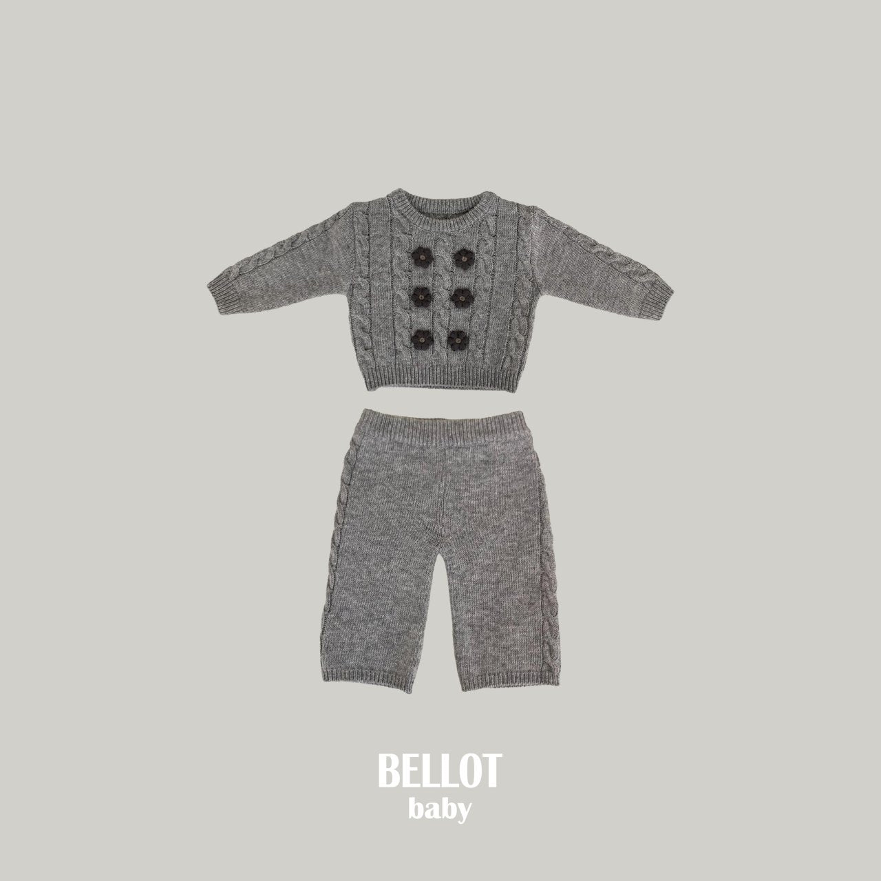 ［BELLOT］Berry cashmere knit pants (baby)