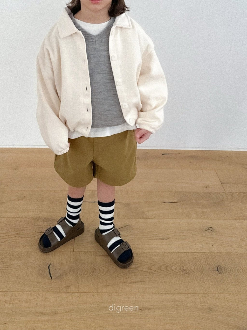 ［digreen］Minimal stripe socks set