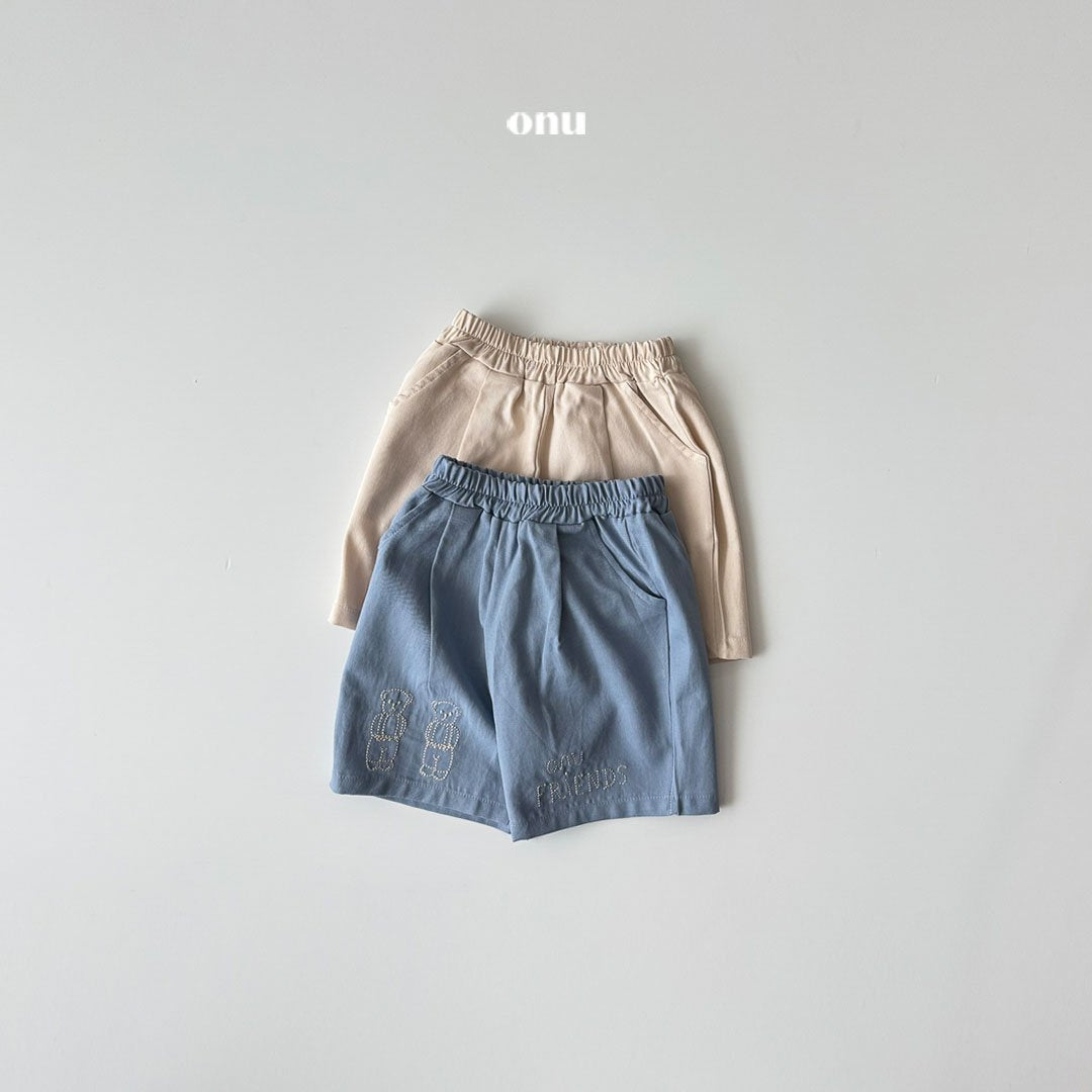 ［onu］Friends embroidery pants