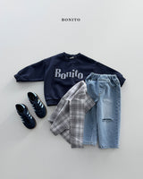 ［Bonito］Check shawl