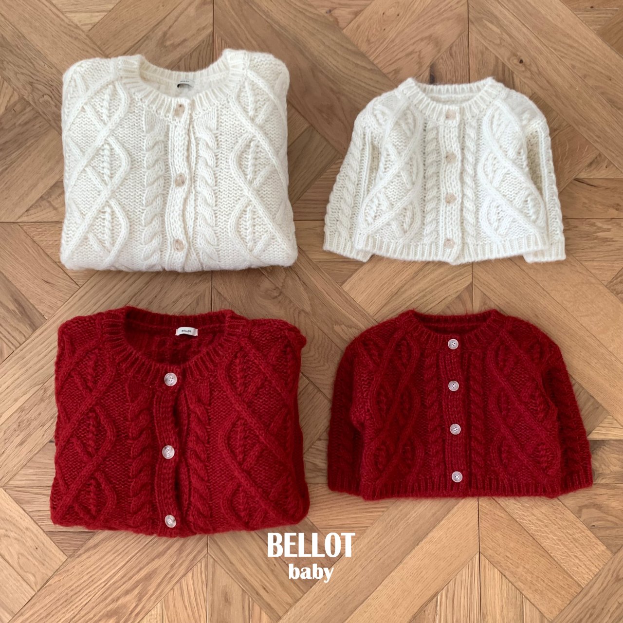 ［BELLOT］Alpha wool cardigan (baby)