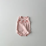 ［LINDO］Cherry frill rompers