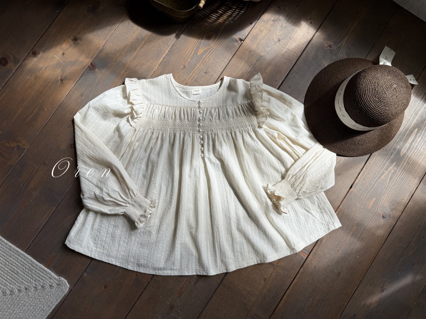 ［OREN］Miel smock blouse (mom)