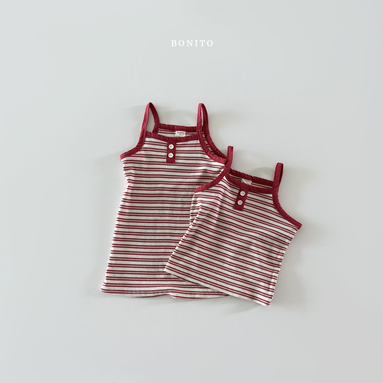 ［Bonito］Stripe sleeveless one-piece
