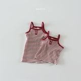 ［Bonito］Stripe sleeveless one-piece