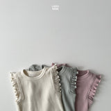 ［LINDO］Ruffle rib tee