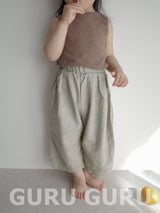 ［guruguru］Linen wood pants