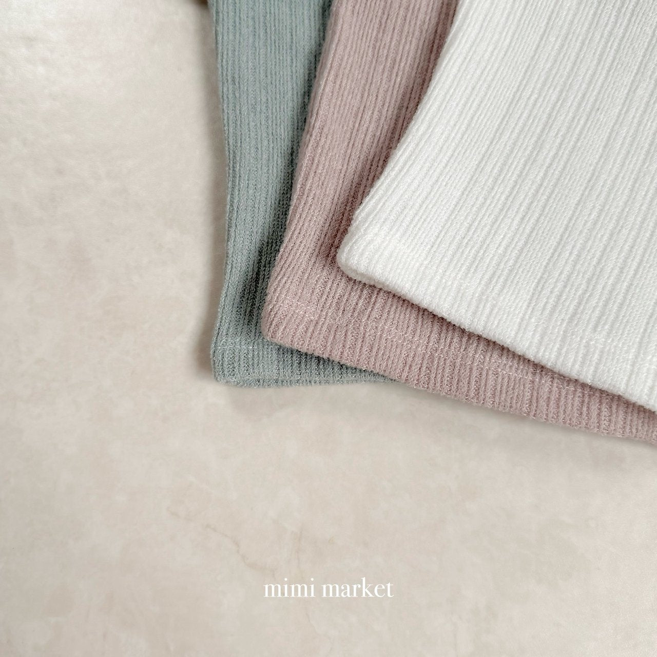 ［mimi market］Hilton rib tee