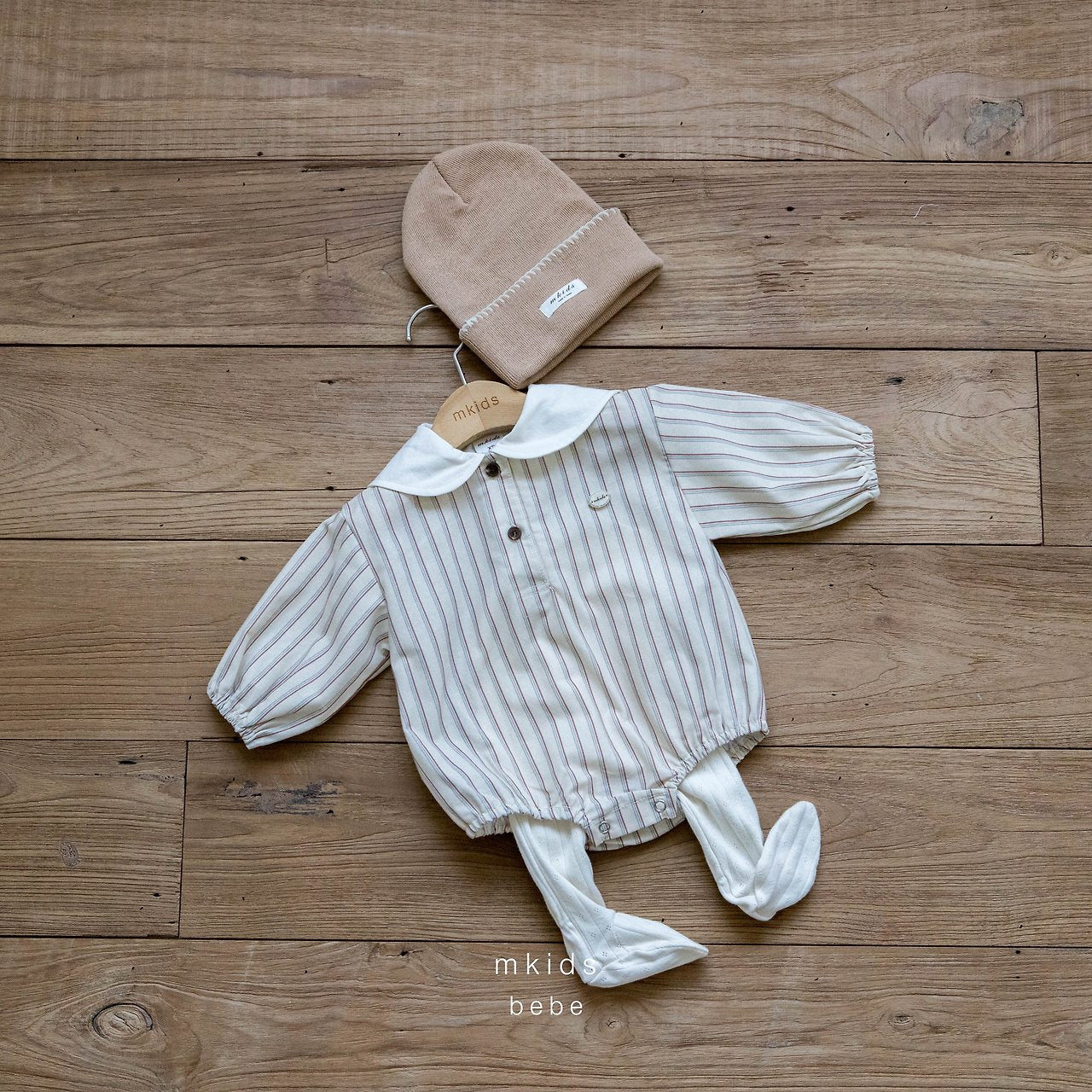 ［mkids］Almond collar rompers