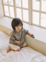 ［melmel］Strong twist 3/4 sleeve tee