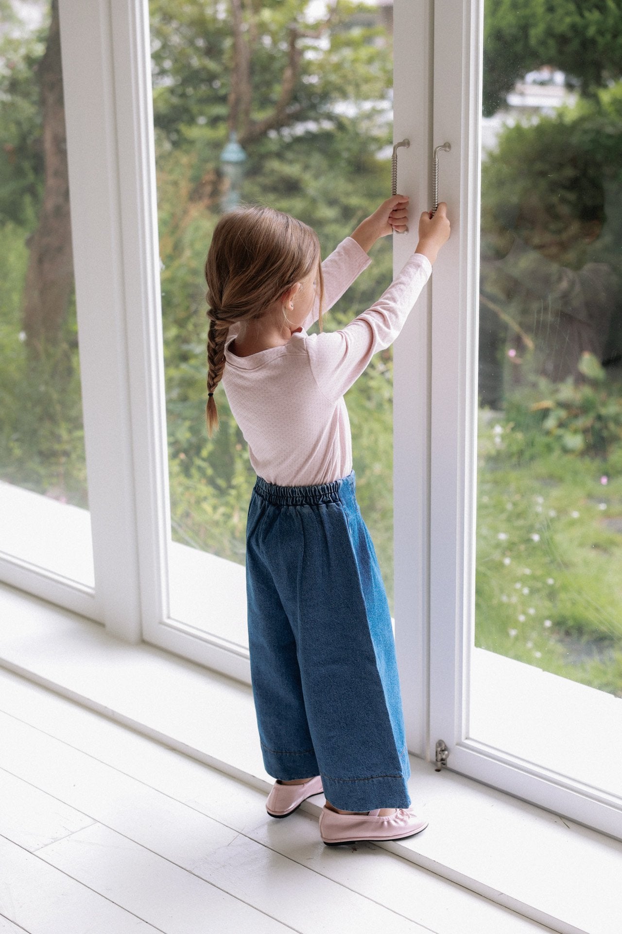 ［azalea］Roem tuck denim pants (kids)