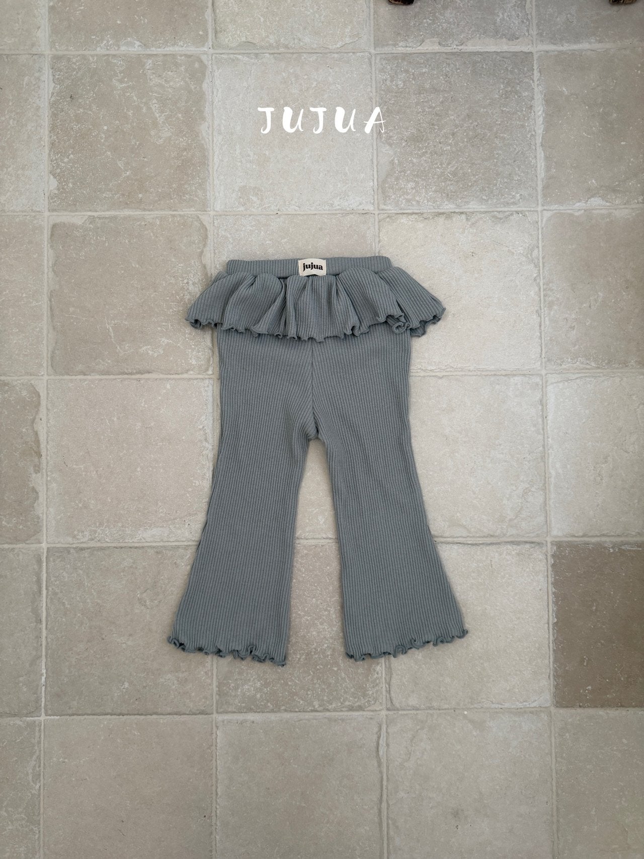 ［jujua］Frill flare pants