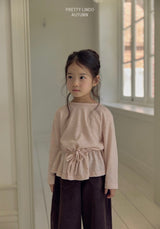 ［LINDO］Stripe shirring tops