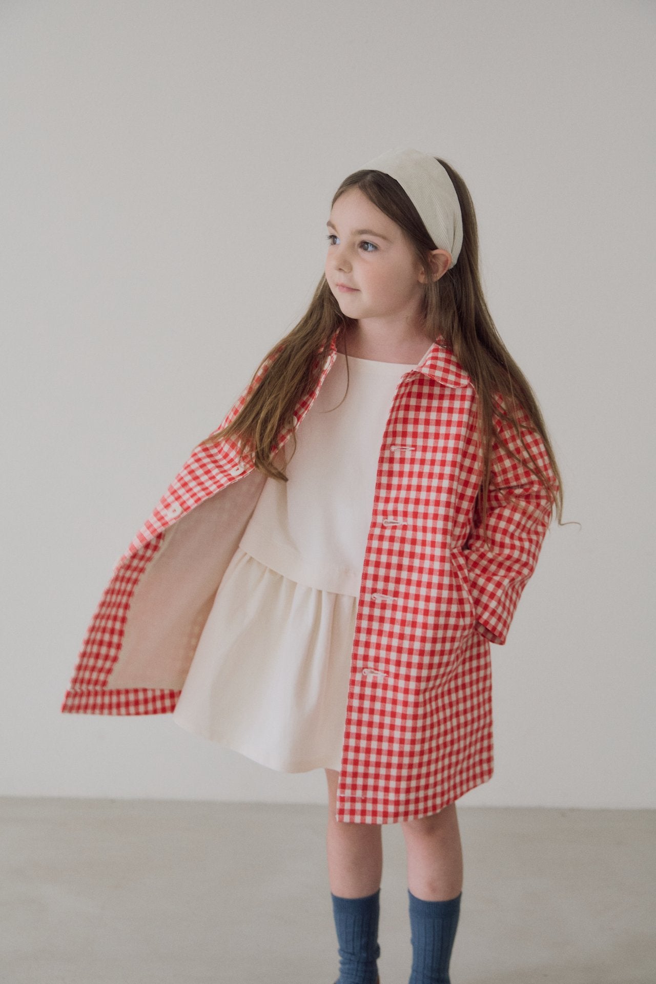 [soye] Alto check coat