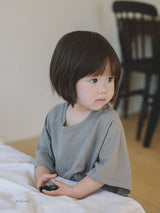 ［melmel］Strong twist 3/4 sleeve tee