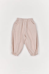 ［The beige］Dot Frill Pants