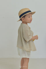 ［The beige］Banded short pants