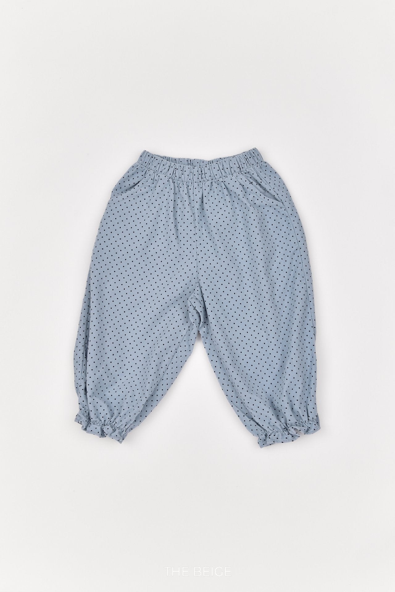 ［The beige］Dot Frill Pants