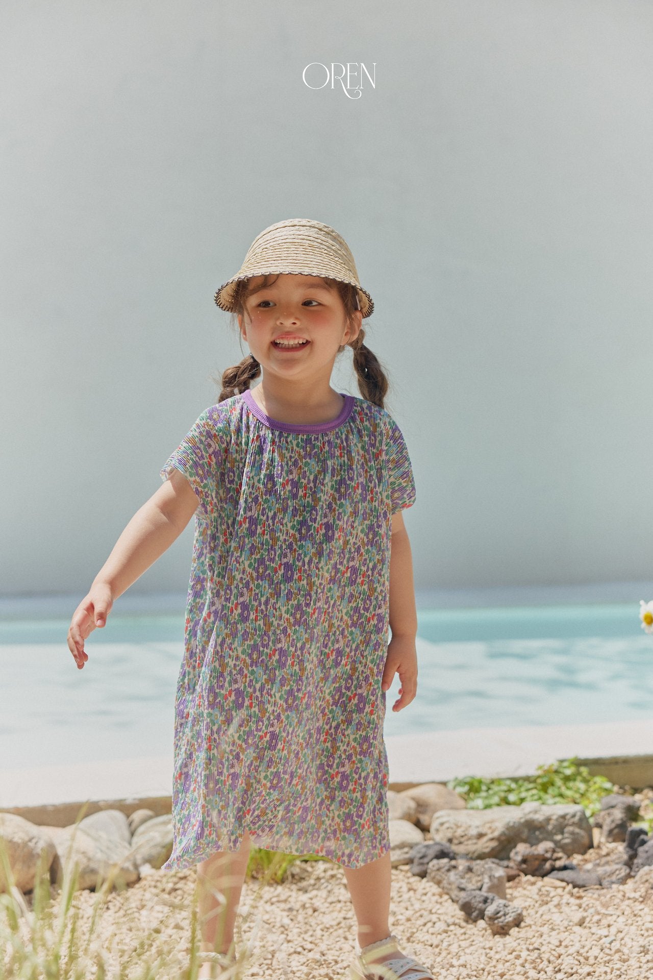 ［OREN］Rozy pleats one-piece